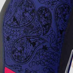 2025 Gul Womens Response 3/2mm Back Zip Shorty Wetsuit RE3318-C1 - Navy / Paisley